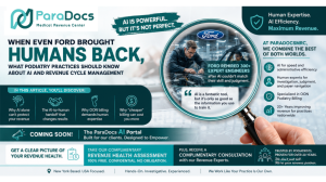 Ford Rehires More Than 300 Engineers Who Were Replaced By AI- What Podiatry Practices Should Learn About AI and Revenue Cycle Management - Paradocs MRC Blog Featured IMG