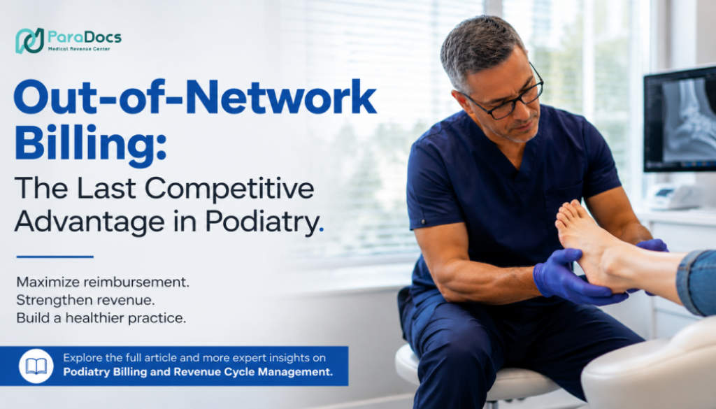 Out-of-Network Billing The Last Competitive Advantage for Independent Podiatry Practices - Paradocs MRC Blog Featurd IMG