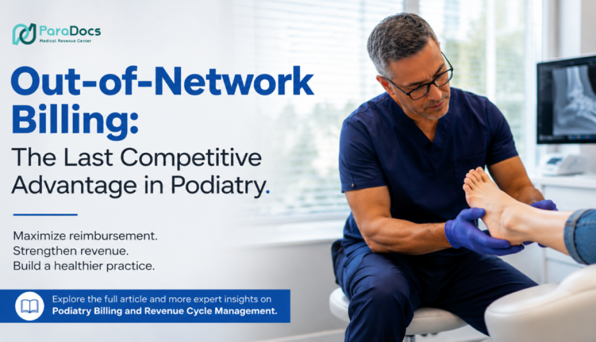 Out-of-Network Billing The Last Competitive Advantage for Independent Podiatry Practices - Paradocs MRC Blog Featurd IMG
