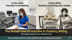 The Actual Cost of Inaction in Podiatry Billing The Hidden Math of the Waiting Game - Paradocs MRC Blog Featurd IMG