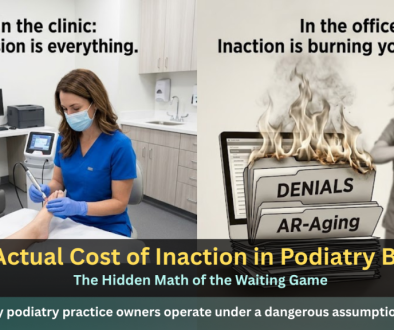 The Actual Cost of Inaction in Podiatry Billing The Hidden Math of the Waiting Game - Paradocs MRC Blog Featurd IMG