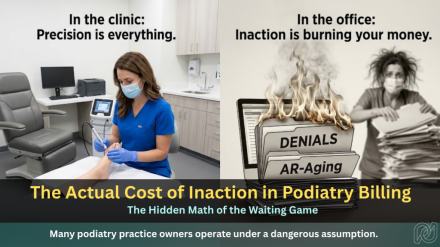 The Actual Cost of Inaction in Podiatry Billing The Hidden Math of the Waiting Game - Paradocs MRC Blog Featurd IMG