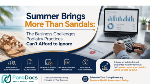 Your patients are investing in better shoes this summer. Is your practice investing in healthier revenue? - Paradocs MRC Featured IMG